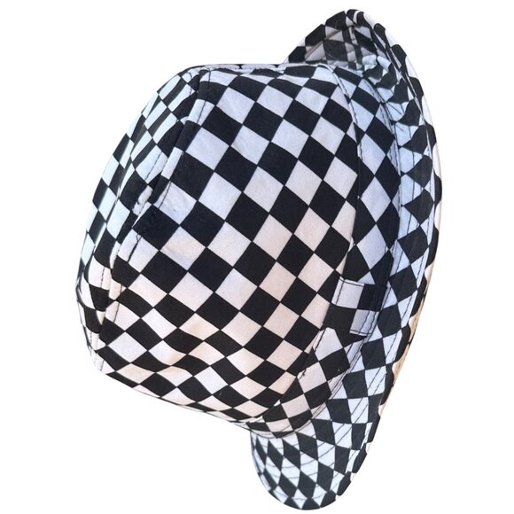 Empire Trading Black & White Hat Check Pattern Polyester Unisex Adults S/M-READ - Picture 3 of 12